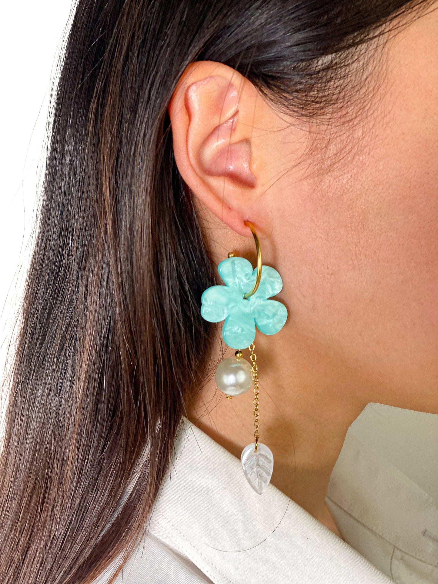 BOUCLES D'OREILLES ARIELLE - ACIER INOXYDABLE - Maison Rin