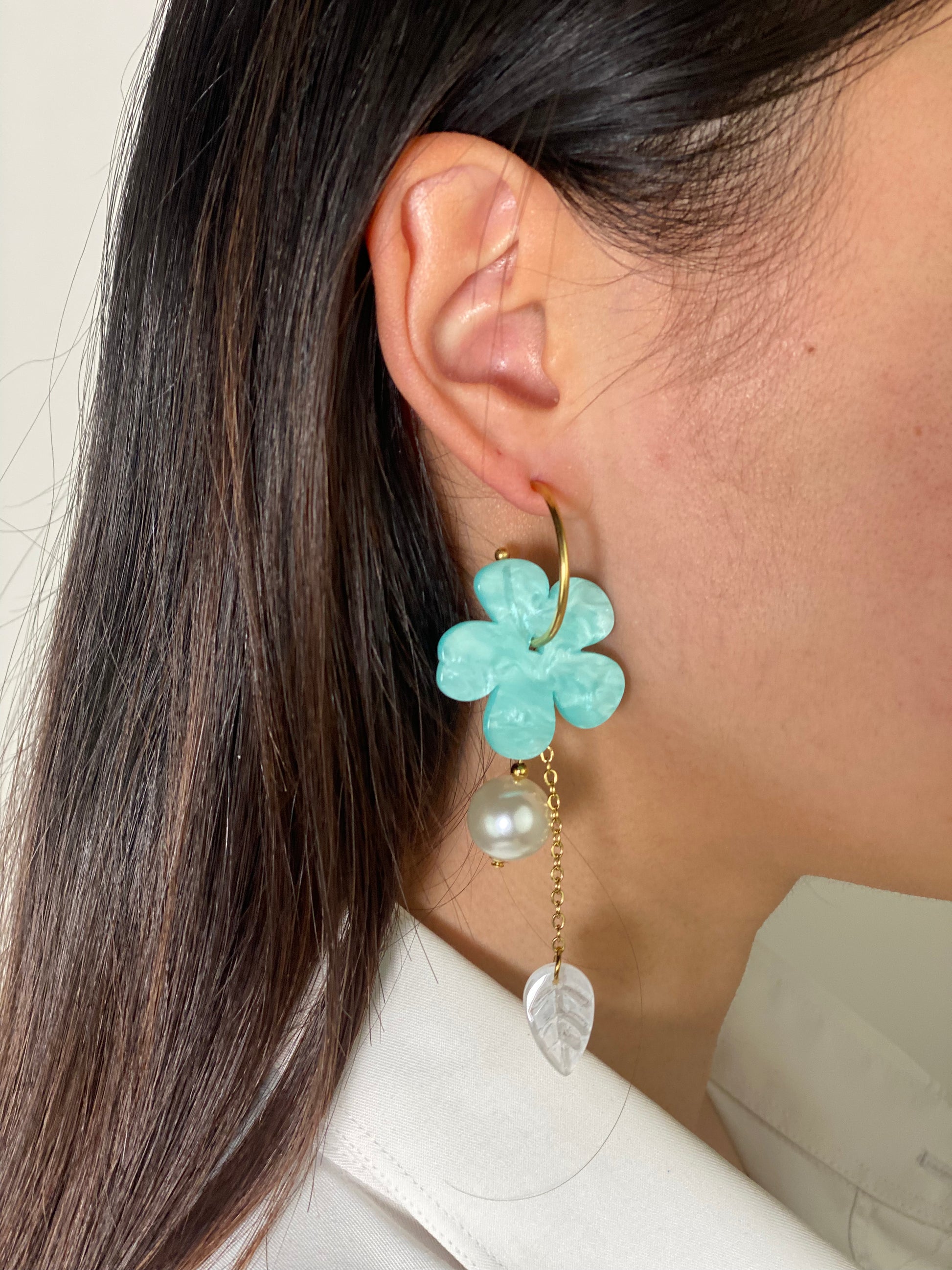 BOUCLES D'OREILLES ARIELLE - ACIER INOXYDABLE - Maison Rin