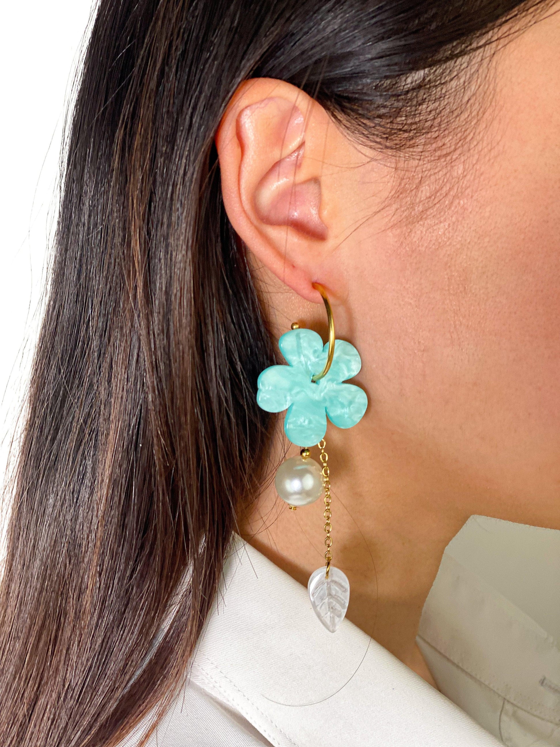 BOUCLES D'OREILLES ARIELLE - ACIER INOXYDABLE - Maison Rin