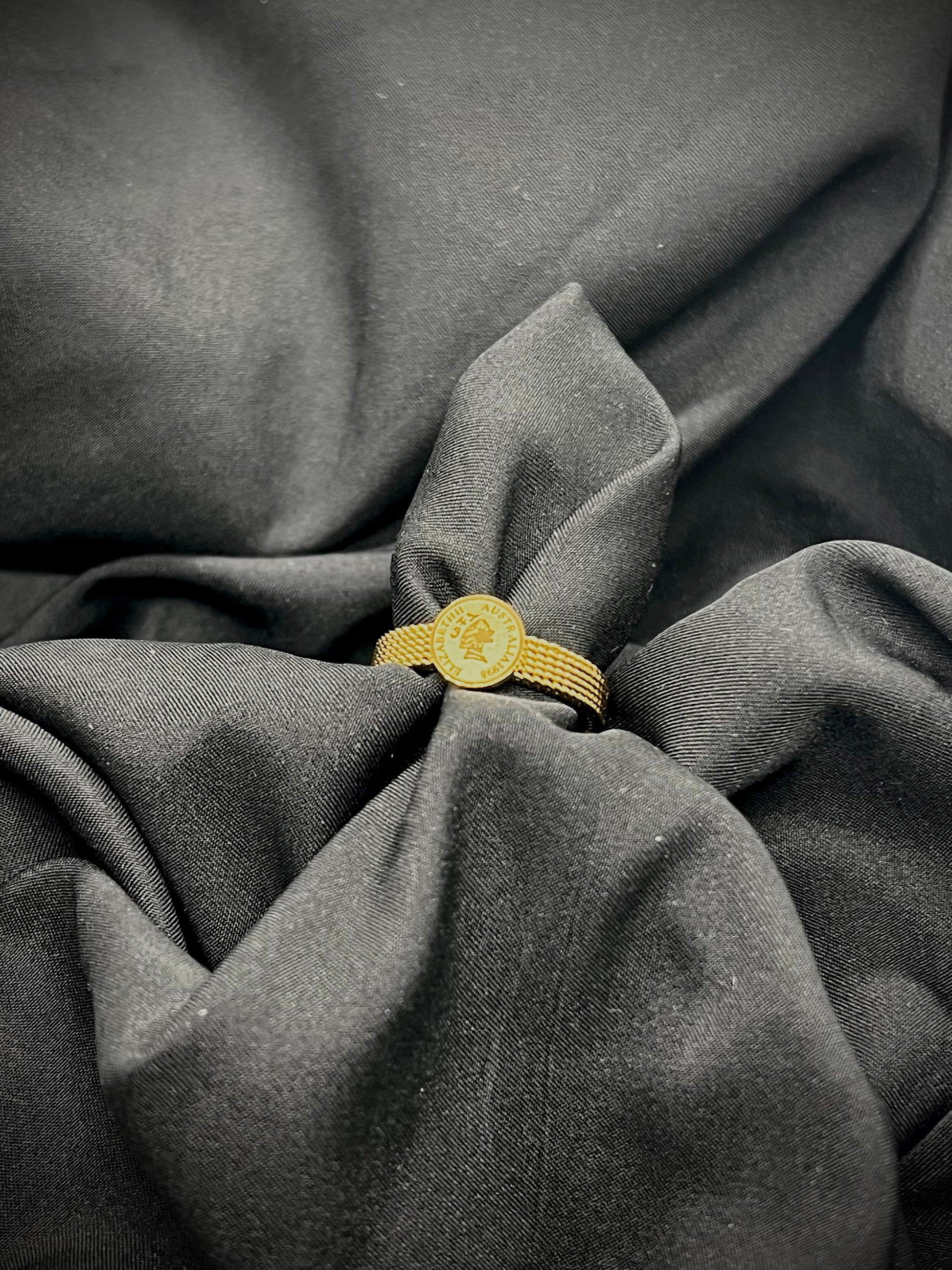 BAGUE ELISABETH - ACIER INOXYDABLE - Maison Rin