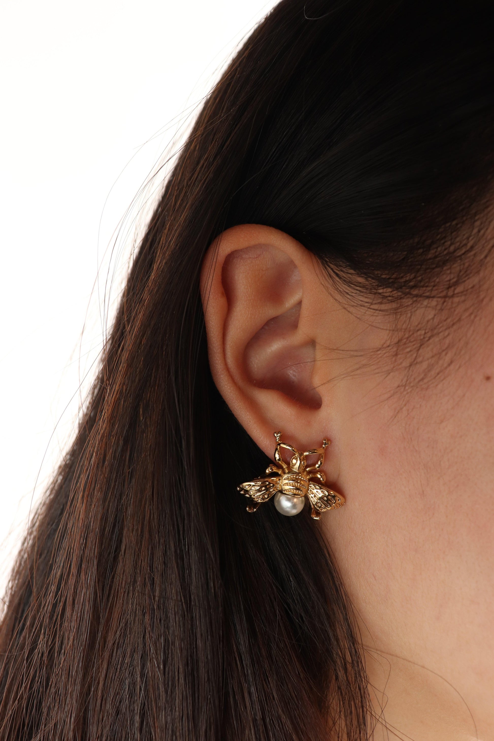 BOUCLES D'OREILLES GOLDEN BEE - INOXYDABLE - Maison Rin