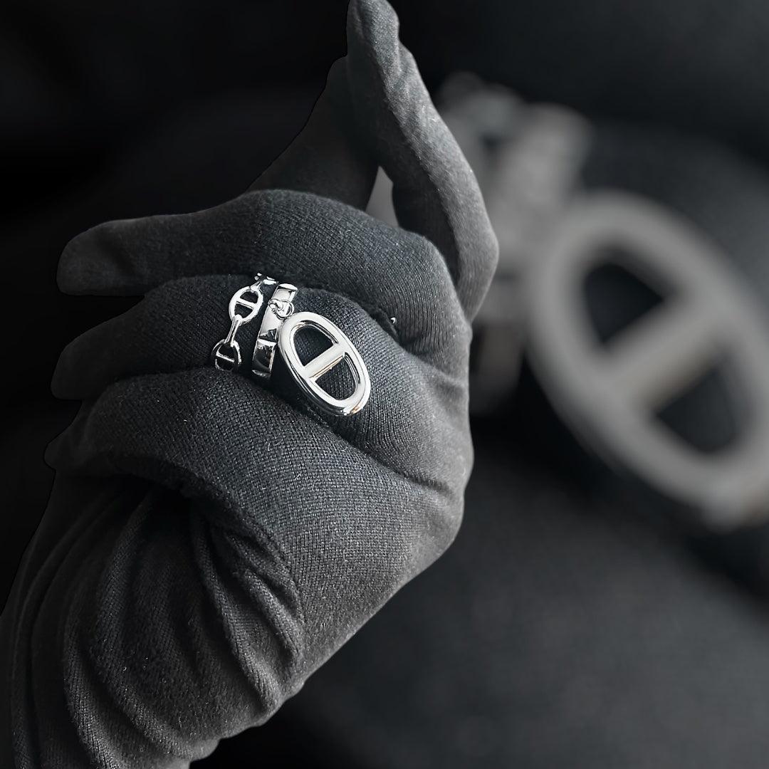 BAGUE MONICA - ACIER INOXYDABLE - Maison Rin