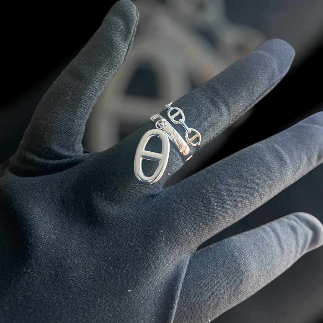 BAGUE MONICA - ACIER INOXYDABLE - Maison Rin