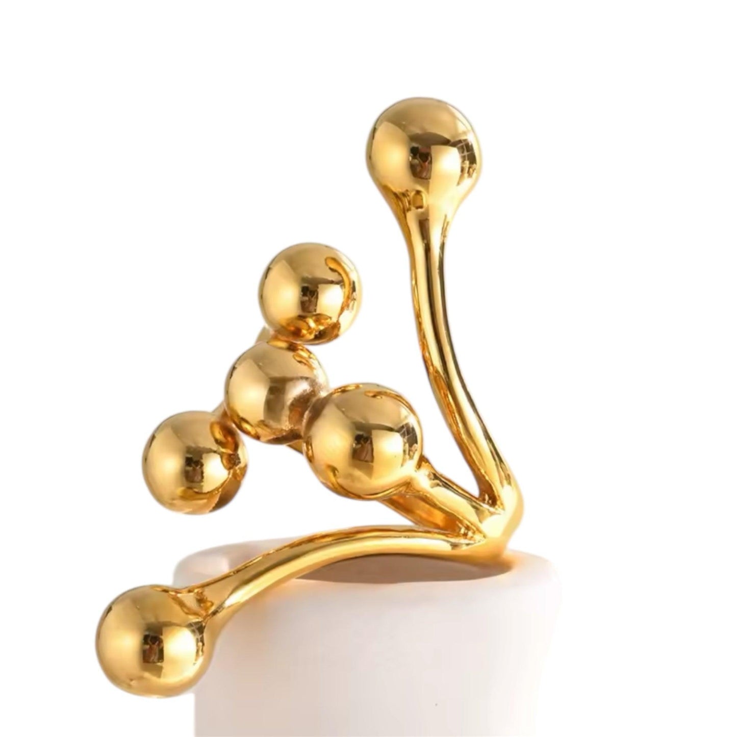 BAGUE ORBE - ACIER INOXYDABLE - Maison Rin