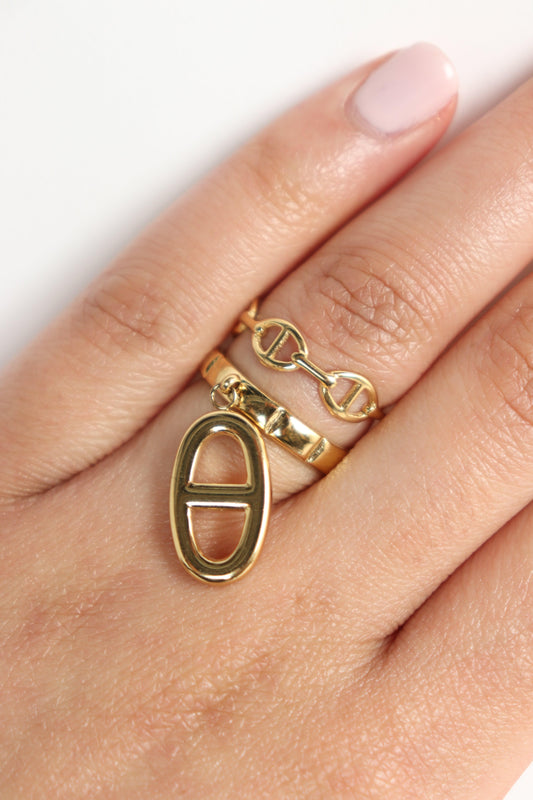 BAGUE REINA - ACIER INOXYDABLE - Maison Rin