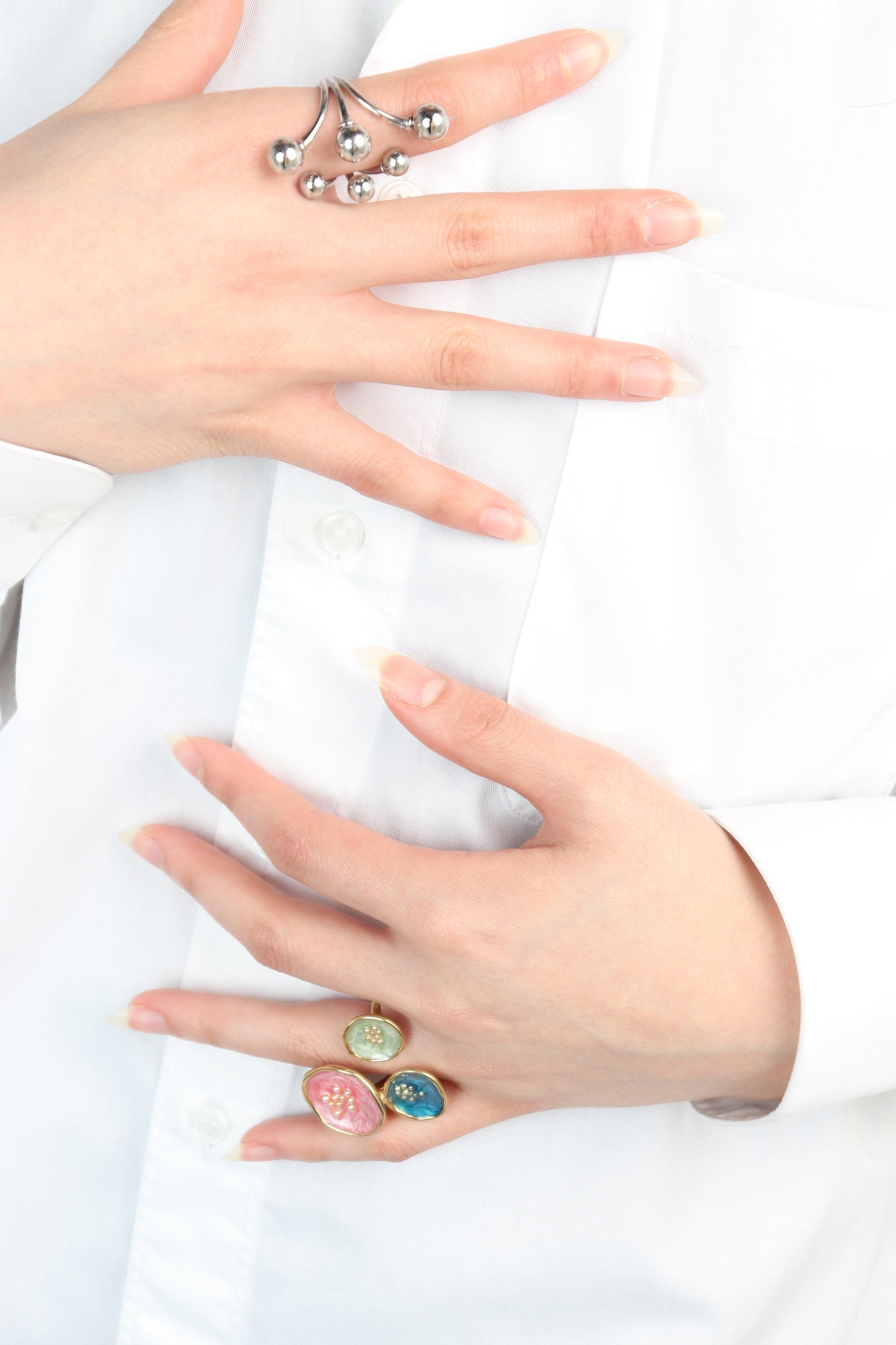 BAGUE ORBE - ACIER INOXYDABLE - Maison Rin