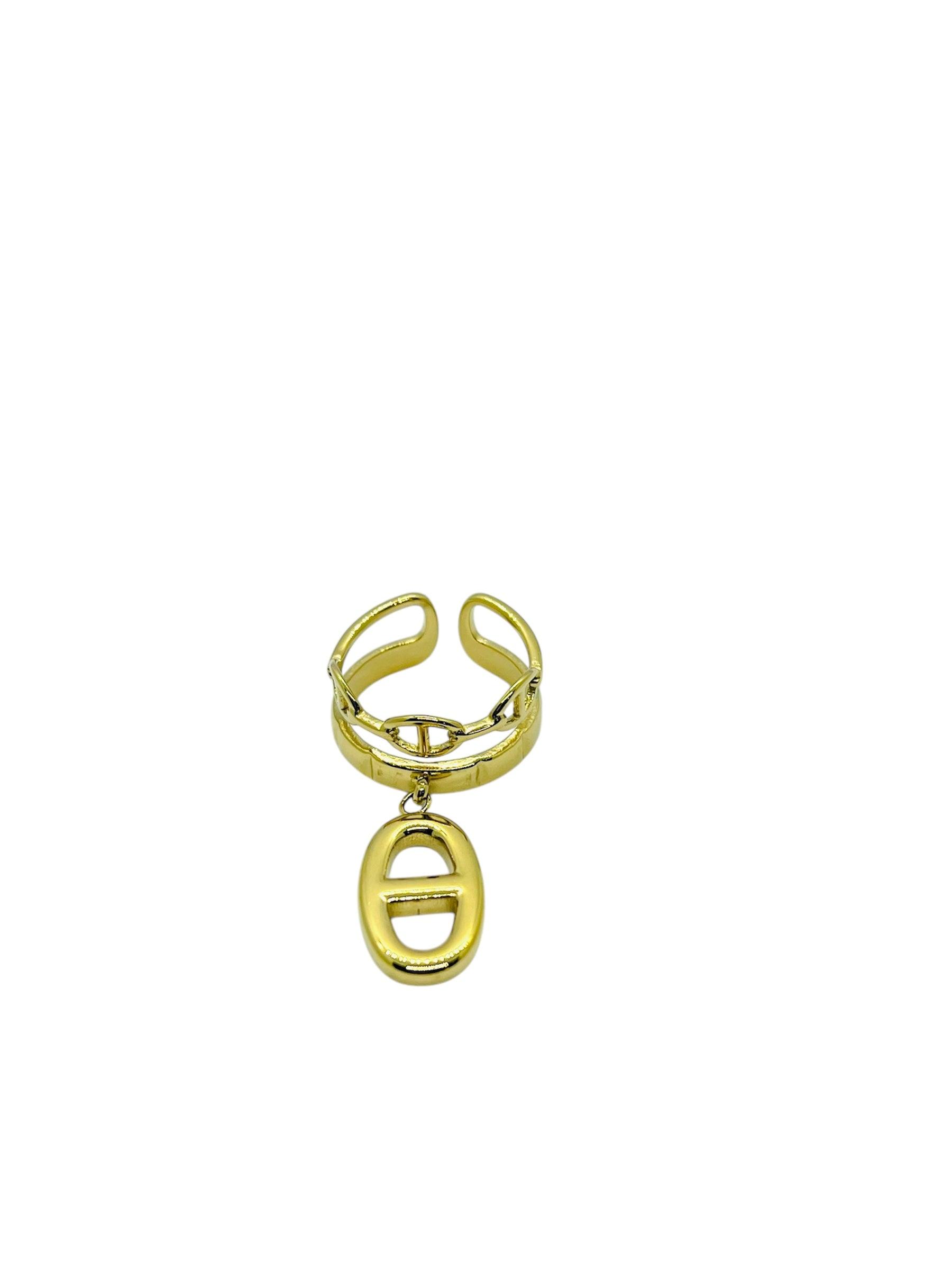 BAGUE MONICA - ACIER INOXYDABLE - Maison Rin